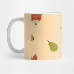 Fall Fox Pattern Mug